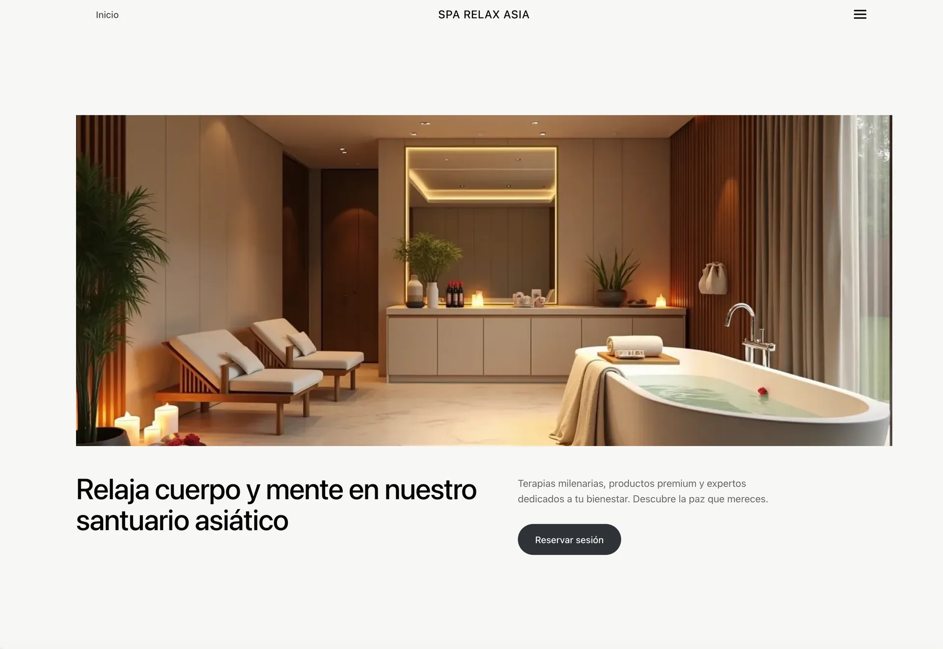 una pagina generada con IA gratis